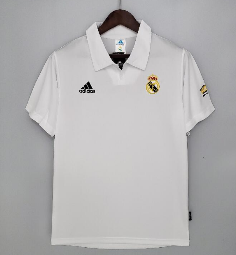 2002-03 Real Madrid Retro Champions League White Soccer Jersey Shirt